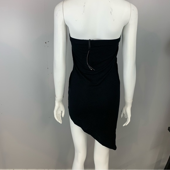 New! Allen B by Allen Schwartz Dress Mini Hi-Lo Strapless Sleeveless Cocktail - Picture 4 of 8